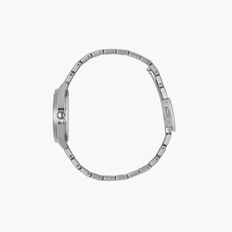 Omax Women's Silver Analog Watch with Red Dial - Image 2